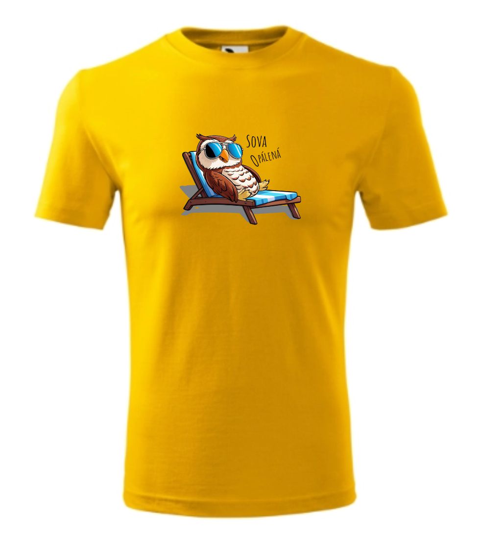 Tričko Sova opálená